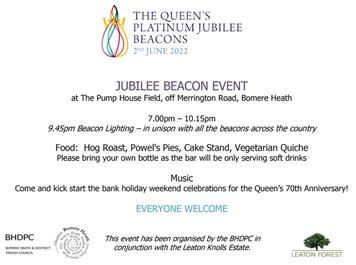  - Beacon Lighting Party Thursday 2nd June